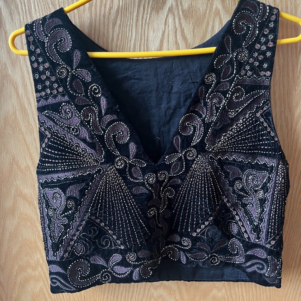 Beaded cropped top